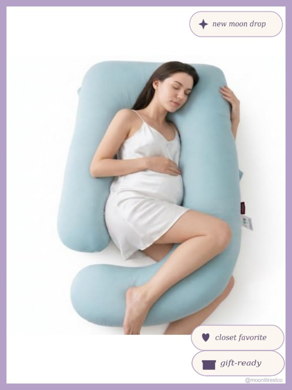 Cooling Pregnancy Pillow U Shaped Full Body Maternity Pillow Support